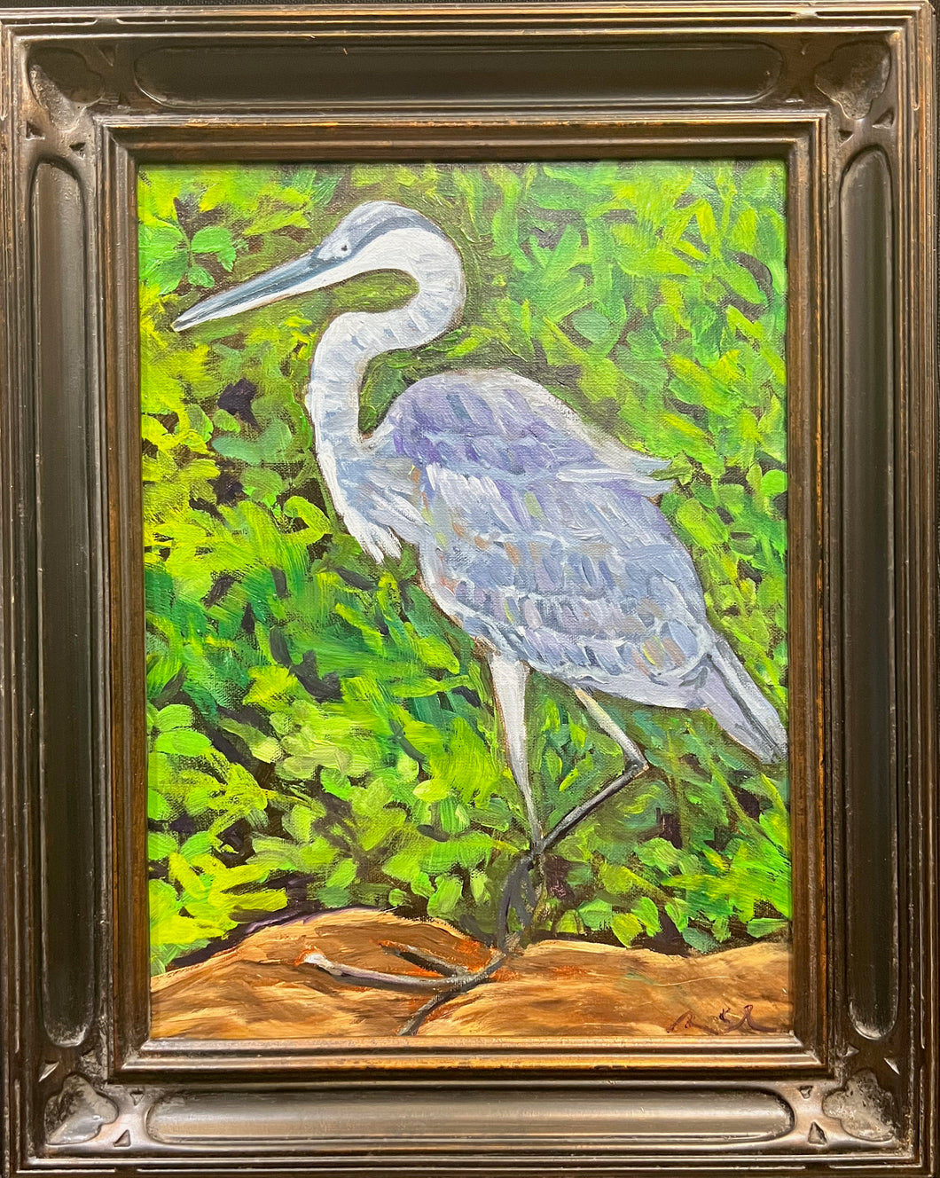 Standing Blue Heron